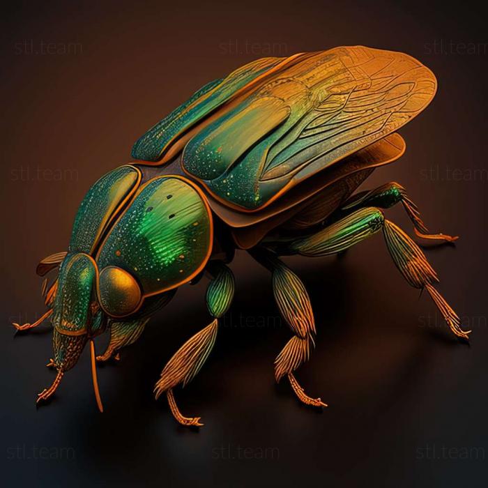 3D модель Chrysochroa fulgidissima (STL)